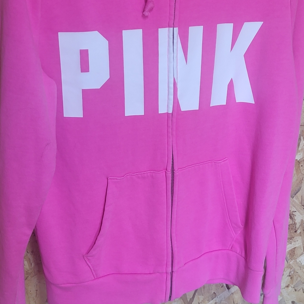 #93 Victoria's Secret PINK Ladies Zip Up Hoodie, Size S - Picture 5 of 6